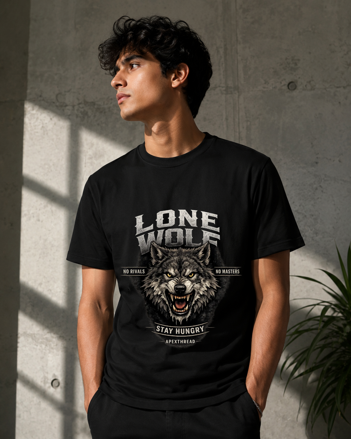 LONE WOLF GRAPHIC T-SHIRT