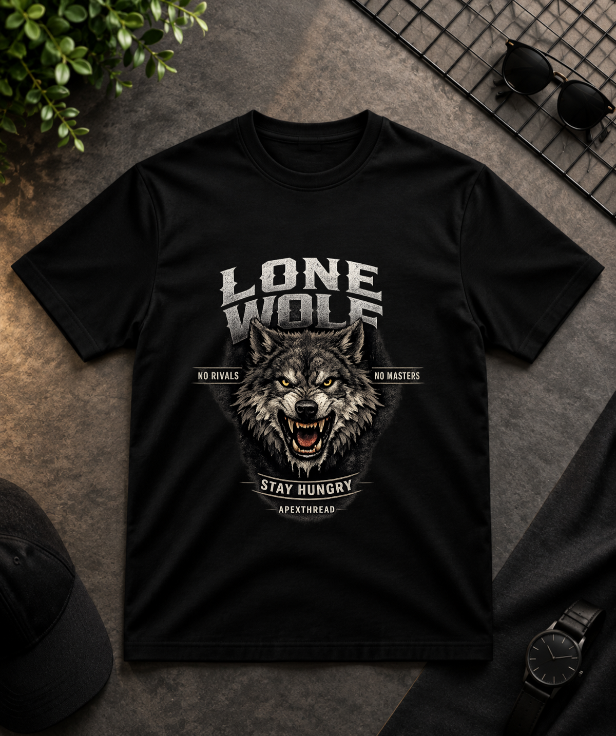 LONE WOLF GRAPHIC T-SHIRT